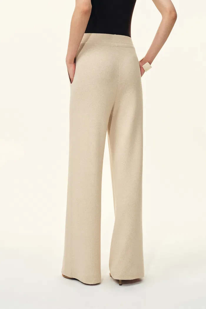 Vivi Drawstring Elastic-Waist Knit Lounge Pants In Merino Wool Blend - Image 5