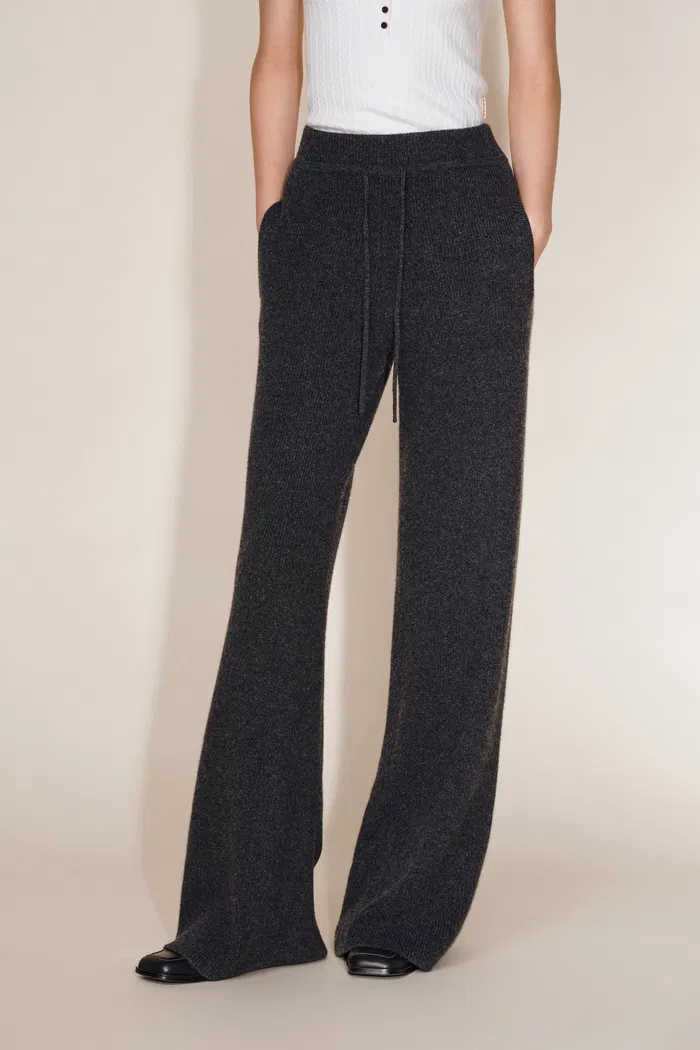 Vivi Hooded Fitted Cardigan and Pants Matching Sets in Merino Wool Knit - Image 5