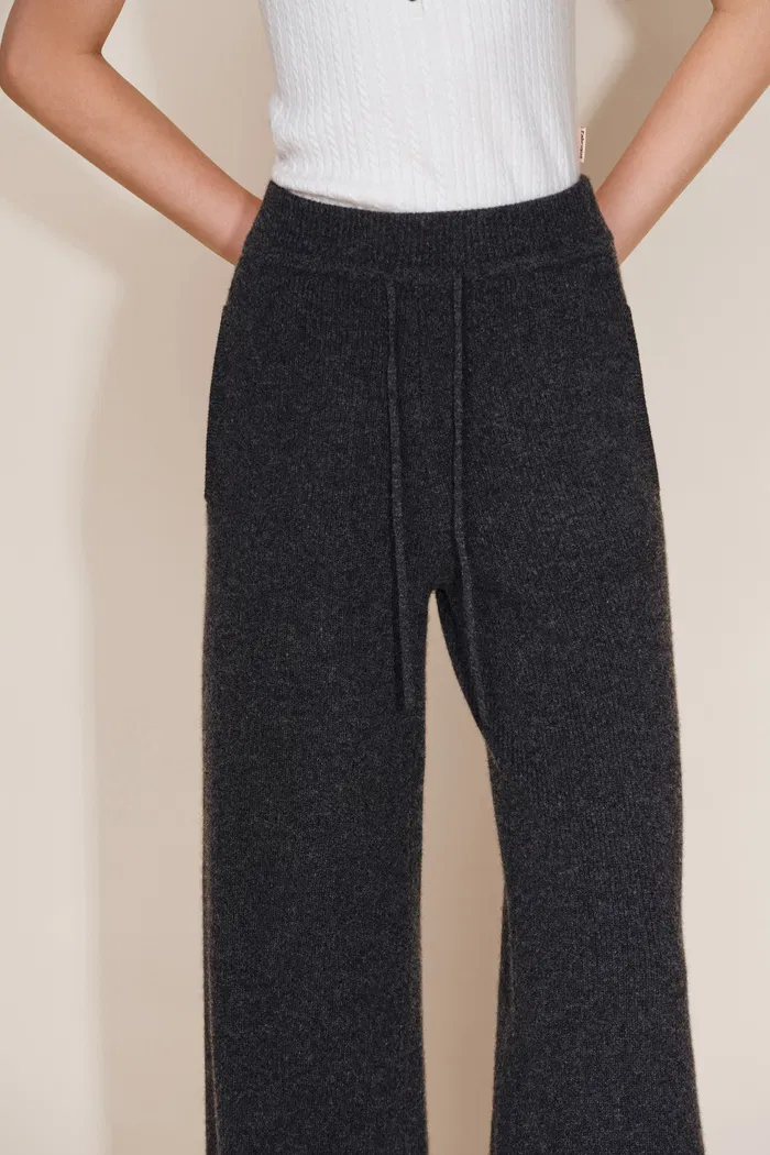 Vivi Hooded Fitted Cardigan and Pants Matching Sets in Merino Wool Knit - Image 7