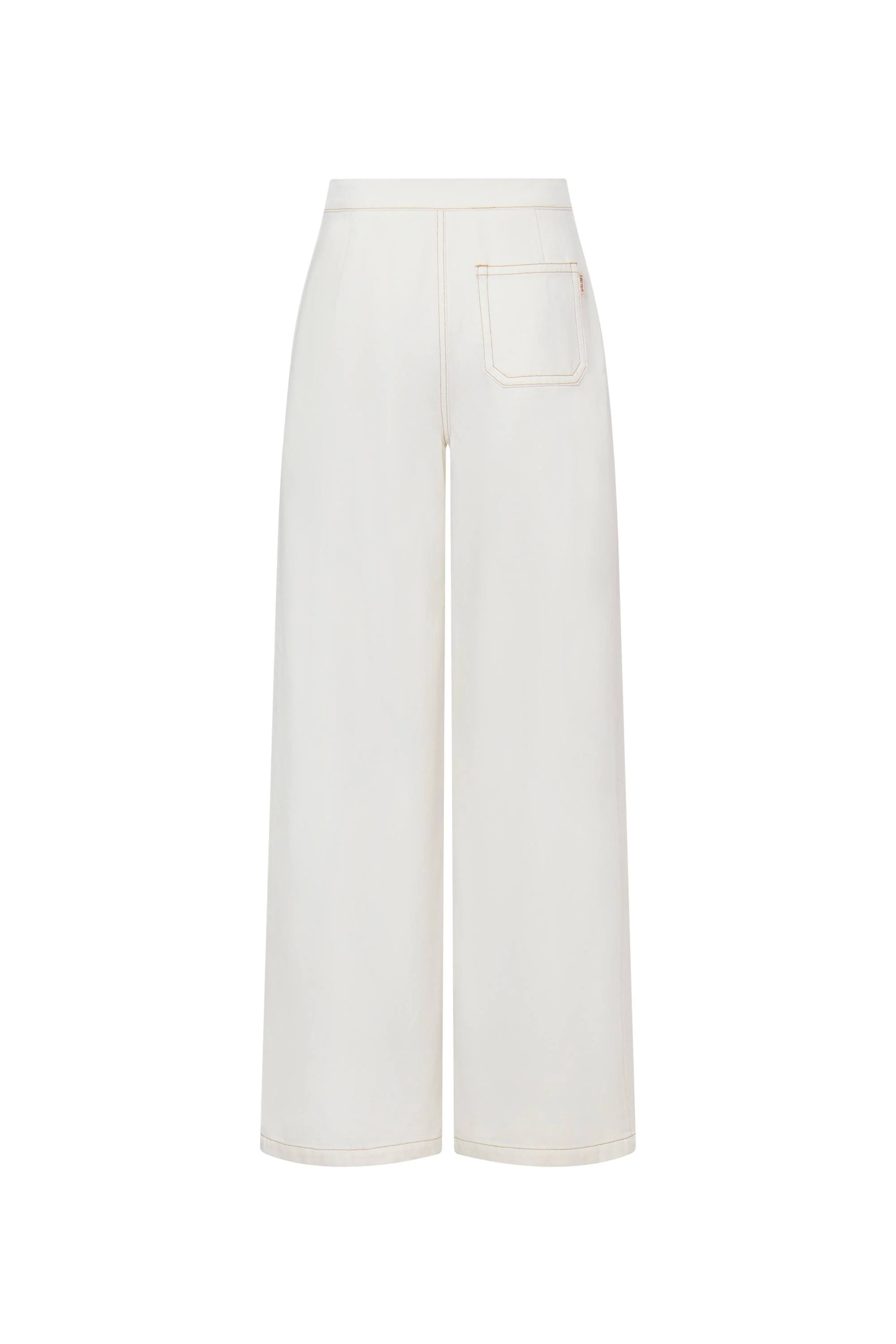 Vivian High Rise No Waistband Straight Leg Jeans in Lyocell Denim - Image 7