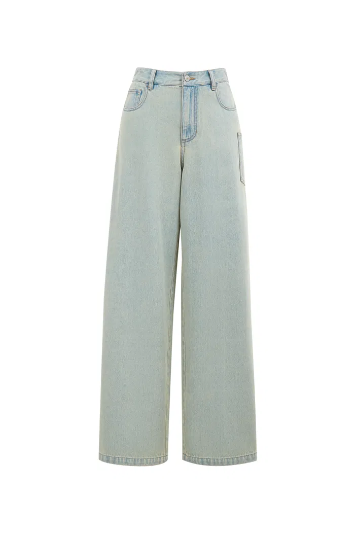 Wasteland Lightweight Distressed Washed Jeans in Cotton Denim - Image 10
