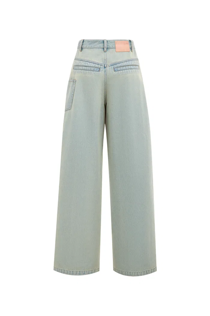 Wasteland Lightweight Distressed Washed Jeans in Cotton Denim - Image 11