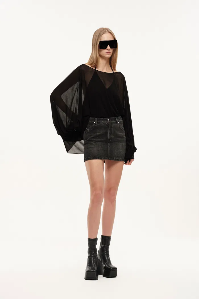 Whisper Two-Piece Cami Top and Shrug Set in Lightweight Sheer Knit and Acetate-Blend Fabric - Image 3