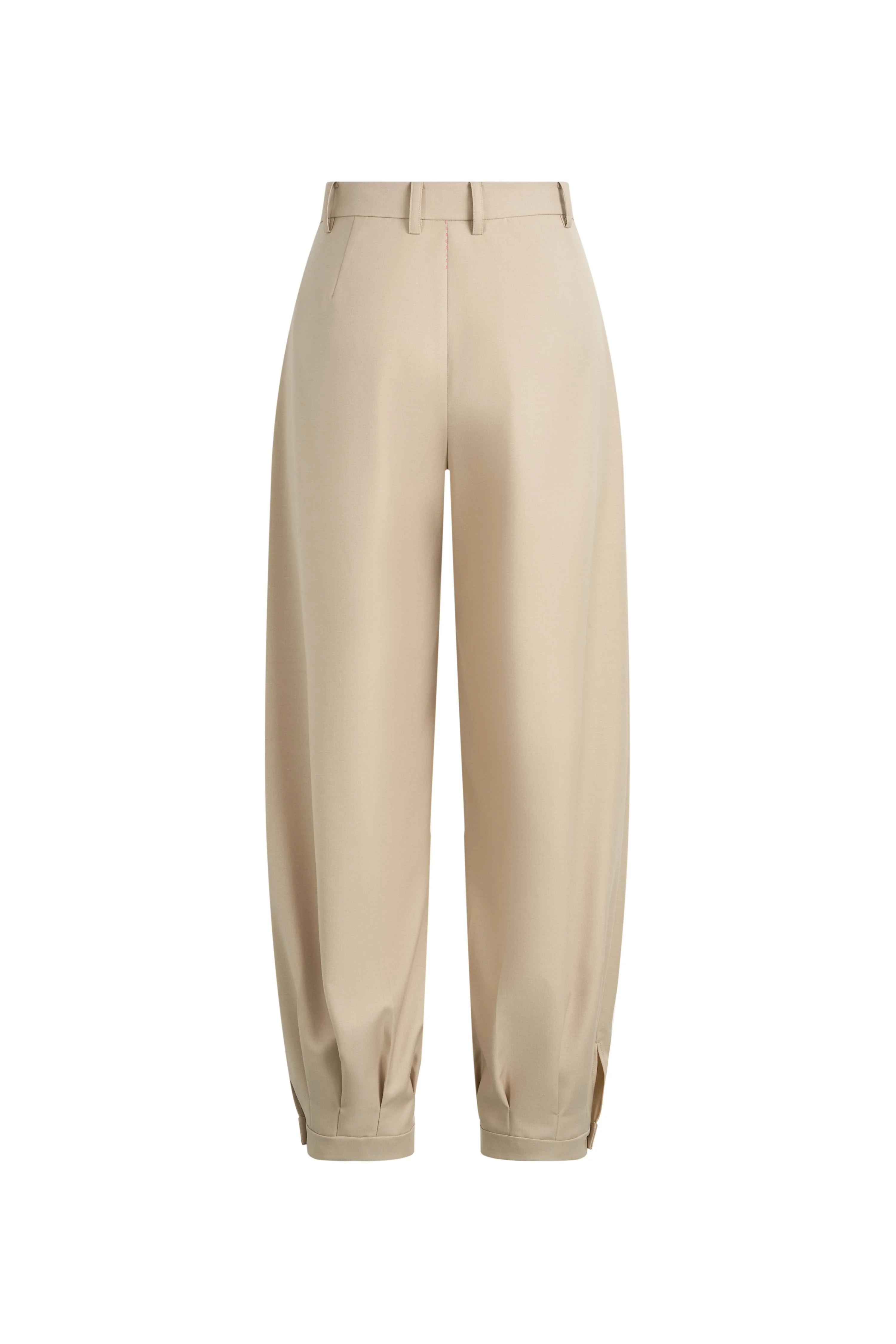 Wilderness Balloon-Leg Tailored Pants in Fine Acetate And Lamb Wool Blend - Image 9