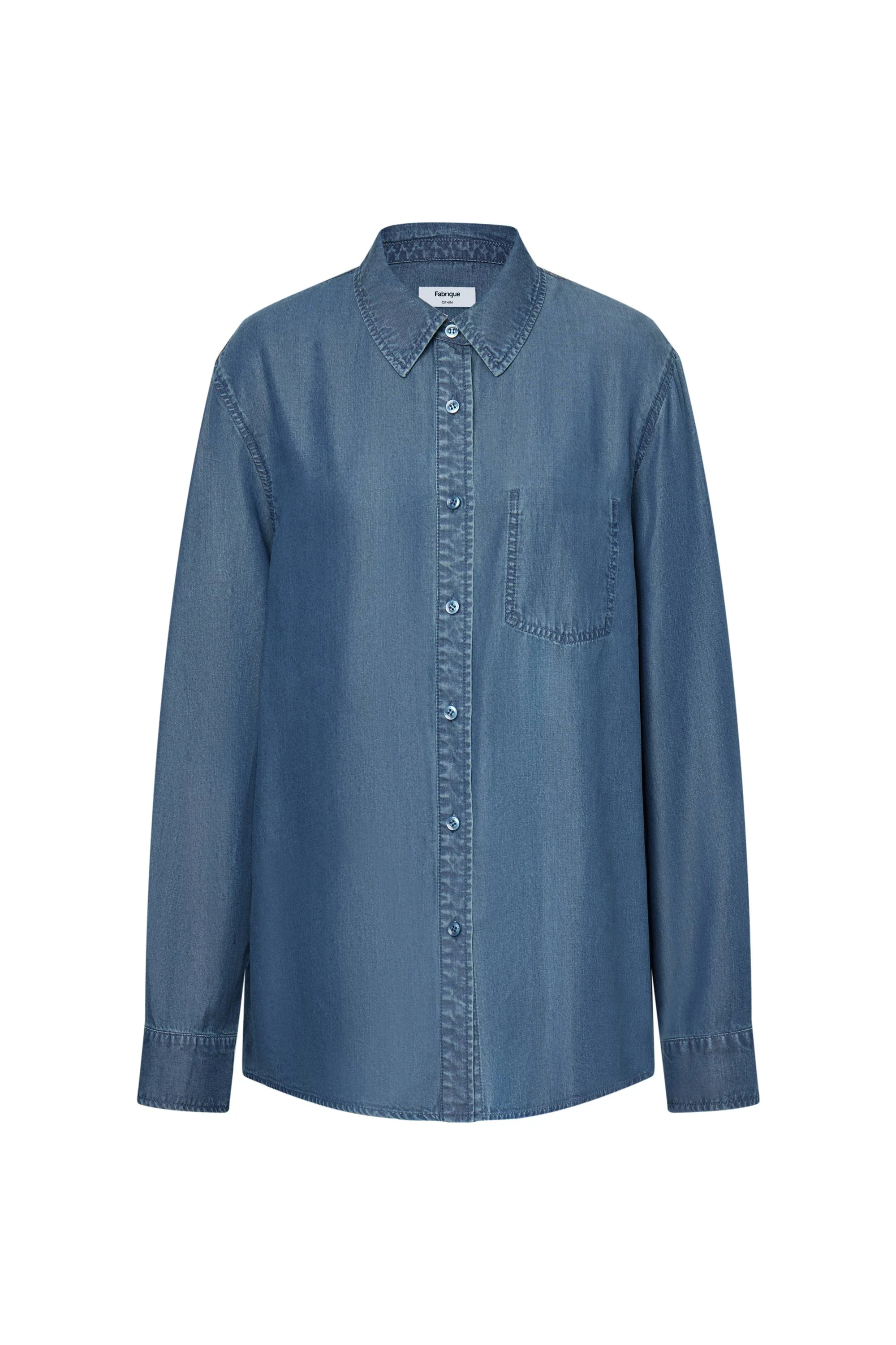 Willo Blue Tencel Denim Shirt - Image 11