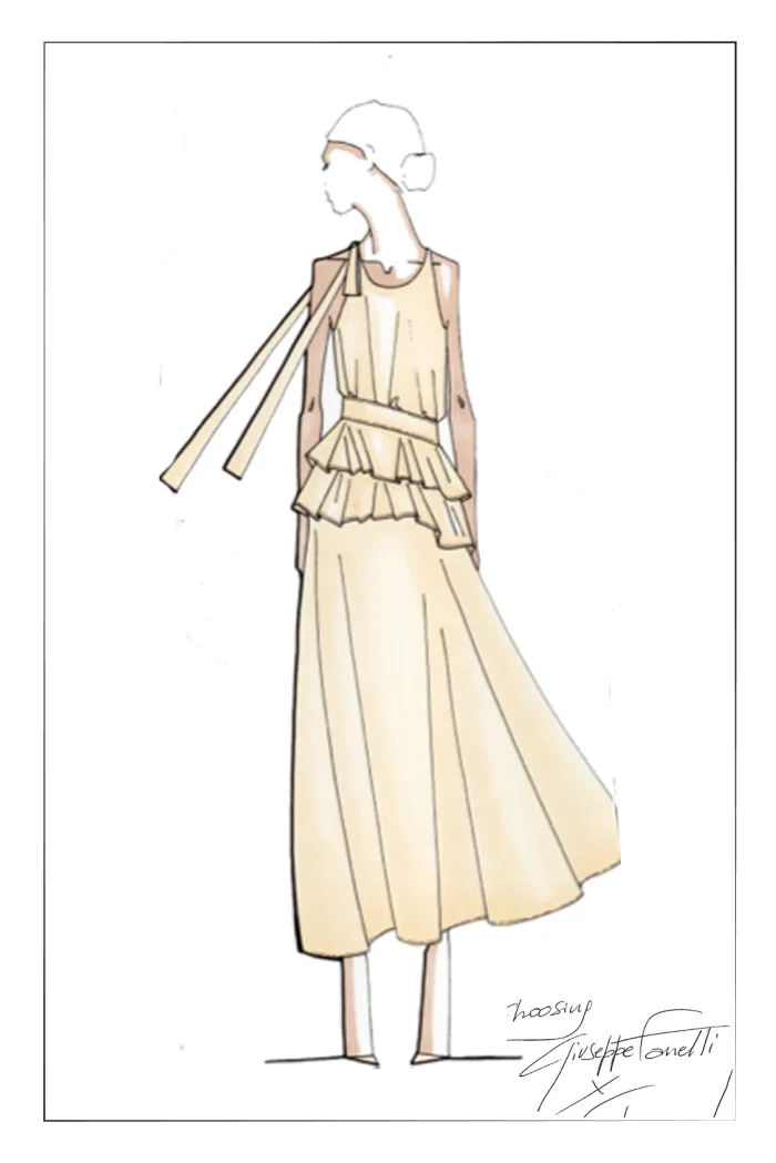 Yvonne Two Way Sleeveless Dress in Bubble Cotton - Image 6